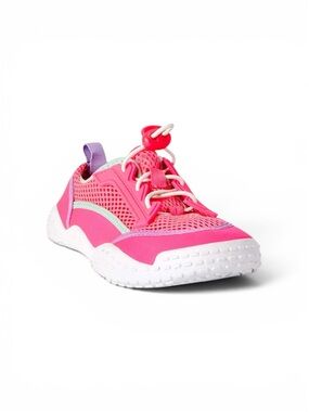 Girls Pink Mesh Slip-On Sneakers with Elastic Laces Girls Water Shoes size 5/6